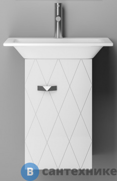 картинка Тумба под раковину SMILE Торус 50, цв. белый 9003, правая