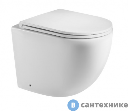 картинка Унитаз WELTWASSER MERZBACH 002 GL-WT напольный белый глянец