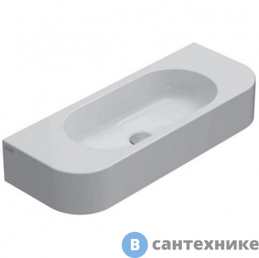 картинка Раковина GLOBO Forty3 подвесная 70*27см, без отв-я под смеситель, без перелива, с креплением, белый (SCT70.BI*0)