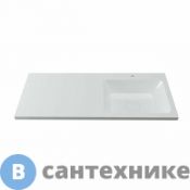Раковина Orange OP-110RAR Камилла 110 правая для тумбы под стиральную машину Orange OPTIMA, 110х48х18 см (OP-110RAR / ST-110RAR)