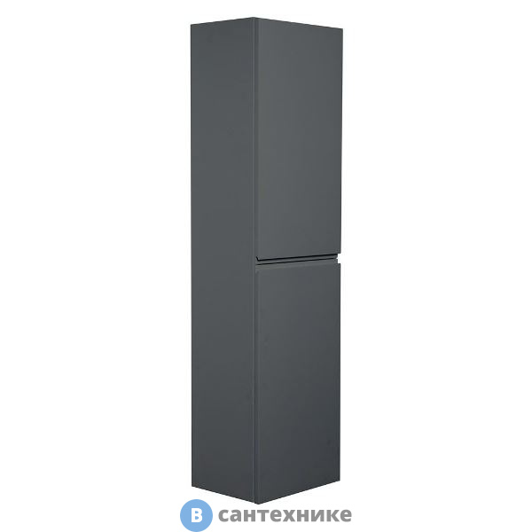 Шкаф Art & MAX BIANCHI AM-Bianchi-1500-2A-SO-GM подвесной с двумя распашными дверцами, серый матовый, 400x300x1500