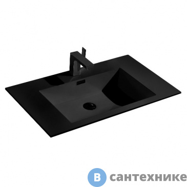 картинка Раковина Vincea VCB-13800B из искусственного камня, черный