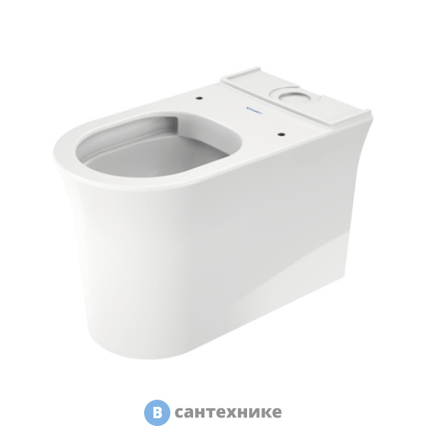 Чаша унитаза Duravit White Tulip 370x650 мм, безободковый, слив универ., HygieneGlaze, белый (2197092000), без бачка и сиденья