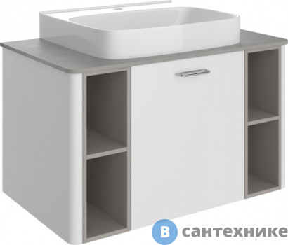 картинка Тумба с раковиной VOQ Drexel Drexel 80 ultra white&cream (554242)