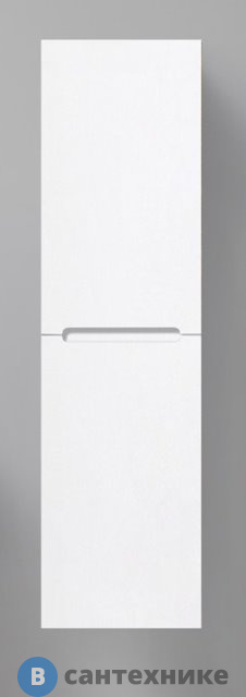 Шкаф BelBagno ETNA-1500-2A-SC-BL-P-L подвесной, с двумя распашными дверцами с доводчиками, две полки внутри, левосторонний, Bianco Lucido