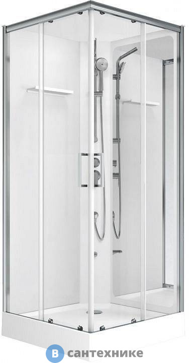 Душевая кабина Aquanet Passion S 3.0 90x90, прозрачное стекло (348330)