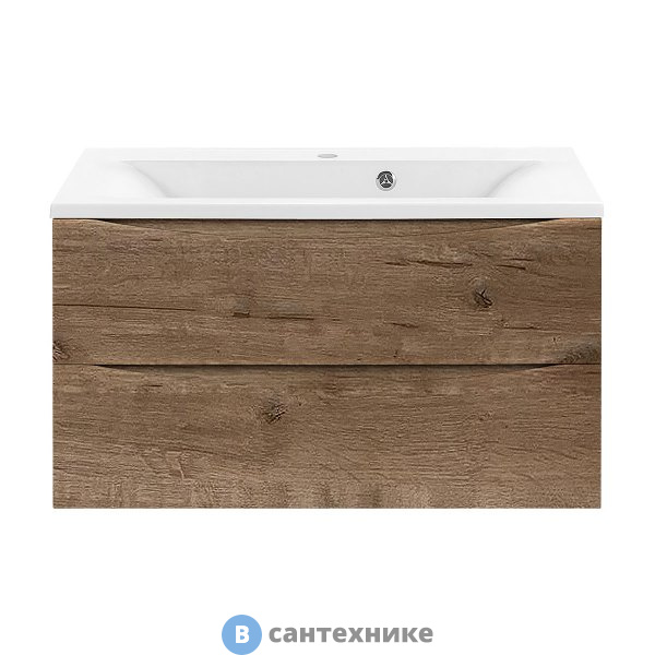 Тумба под раковину Vincea Mia 900 подвесная, 2 выкатных ящика soft close, V.Oak (VMC-2MA900VO)