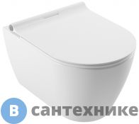 Унитаз подвесной SEREL SAPPHIRE безободковый с тонким сиденьем микролифт (SP26 + BetaSlim 223BS)