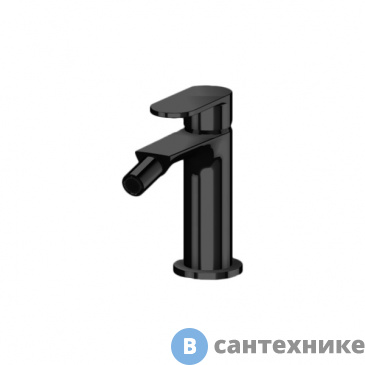 картинка Смеситель Gattoni H2Omix7000 для биде с донным клапаном, Nero Opaco (7005070NO)