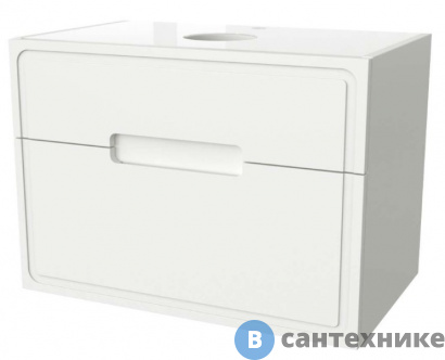 картинка Тумба Taliente TA-MBO-100PS-blanco Olejo 100, напольно-подвесная белый глянец, без ножек и столешницы