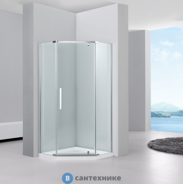 Душевое ограждение Black&White S305 (900X900X1950)