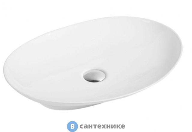 Раковина Art & MAX AM2370 керамическая накладная, овальная