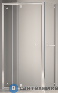 картинка Душевой уголок RGW PA-44-1 (PA-02 NEW + Z-060-1) хром/Прозрачное/6 мм 90*100*185 (410844190-011), без поддона