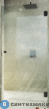 картинка Душевая дверь на петлях MaybahGlass 1950*700 Стекло 8 мм Сатин (MGD-519-6)