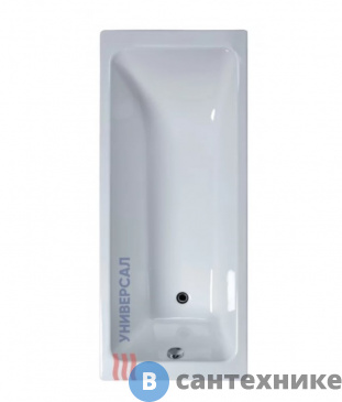 картинка Ванна чугунная Универсал Оптима 1600х700 с ножками