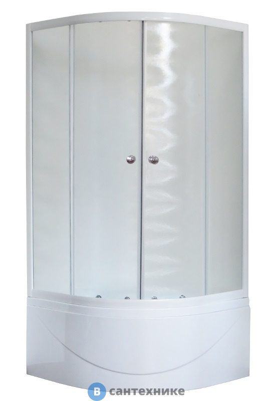 Душевой уголок Royal Bath RB 100BK-C 1000x1000x2000 (матовое)