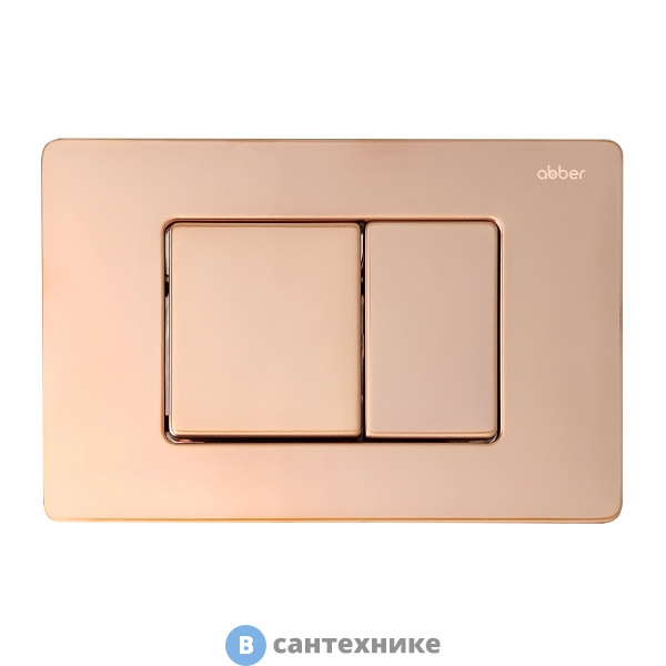 Кнопка смыва ABBER AC0120RG золото розовое