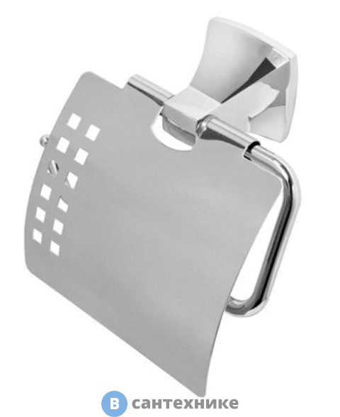 Держатель туалетной бумаги WasserKRAFT Wern K-2525 с крышкой металл, хромоникелевое покрытие