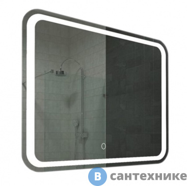 картинка Зеркало Loranto Стиль 800*700 с сенсором на подложке, овальное (CS00058605)