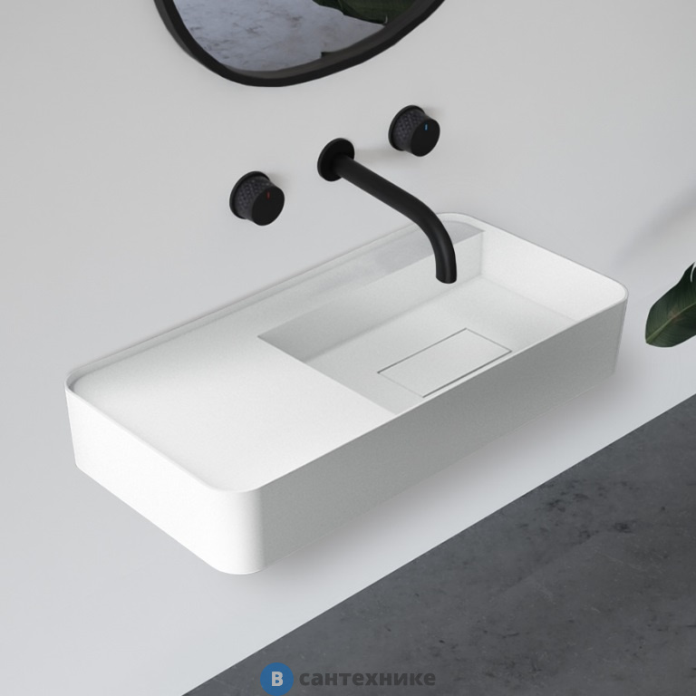 Раковина ABBER Stein AS2627-1.2 подвесная белая матовая