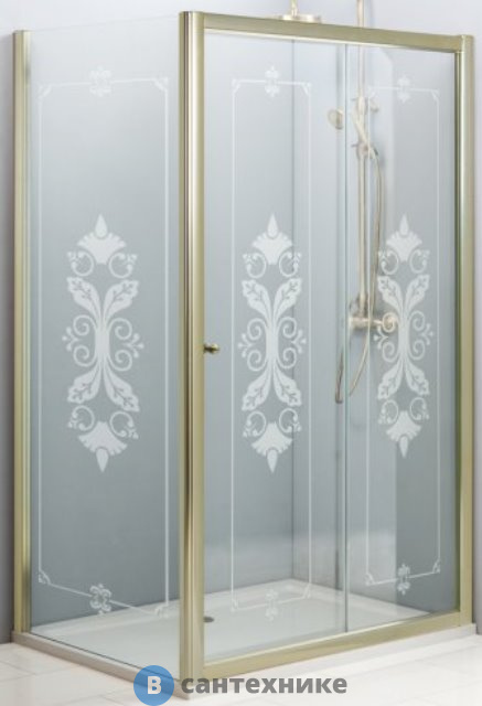 Душевой уголок Cezares GIUBILEO-AH-1-120/90-SCORREVOLE-CP-G 1200x900x1950, без поддона