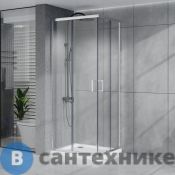 Душевое ограждение Azario VIENNA SQP-90х90х195-CH-CL, прозрачное стекло 6 мм, профиль хром (AZ-R36-90-CH-CL)