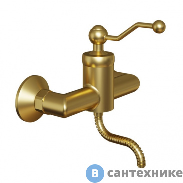 картинка Смеситель Paini Duomo 88PJ511 для душа без акс., матовое золото PVD