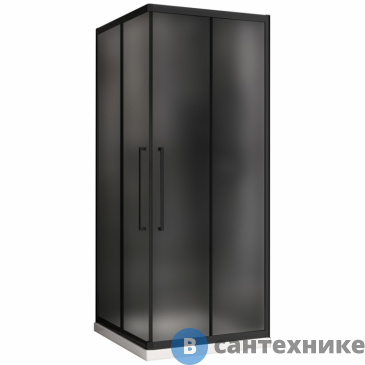 картинка Душевой уголок ABBER Schwarzer Diamant AG02080BMH 80х80х195, без поддона