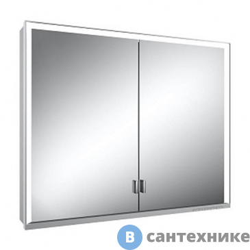 картинка Зеркальный шкаф Keuco Royal Lumos 2 дверцы, с подсветкой, настенный, 900x735x165 мм (14303172301)