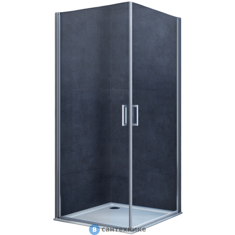 Душевой уголок Vincea Alpha VSR2-3AL7095CL, 950*700, хром, стекло прозрачное