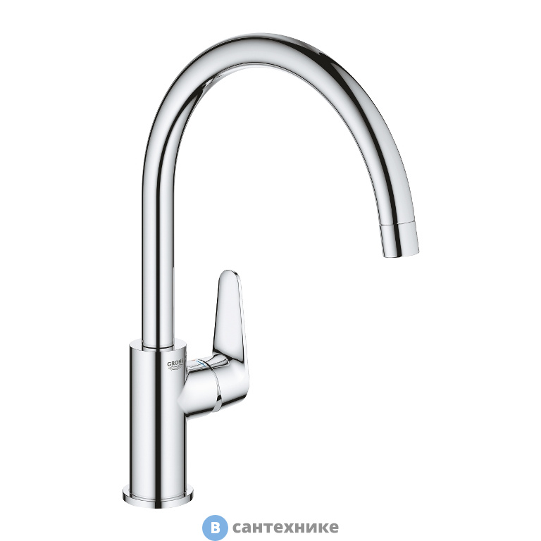 Смеситель Grohe BAU CURVE 31536001 для кухни (хром)