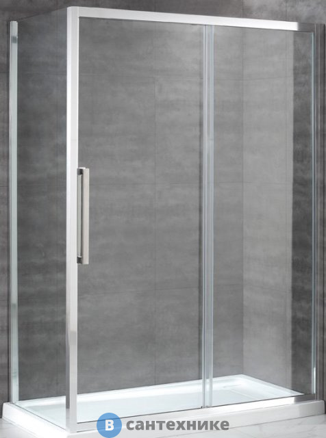 Душевой уголок Cezares LUX-SOFT-W-AH-1-150/100-C-Cr-IV 1500x1000x2000, без поддона