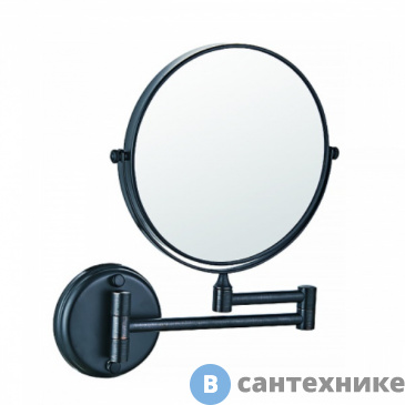 картинка Зеркало AZARIO ALTRE для ванной O200 мм, чёрный матовый (AZ-211B)