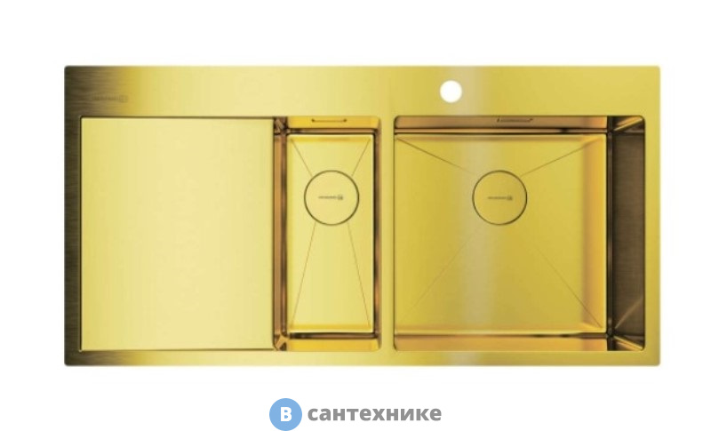 Кухонная мойка OMOIKIRI Akisame 100-2-LG-R (4973090)