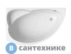 Акриловая ванна Vannesa Модерна 160х100 каркас, левая (2-01-0-1-1-214), без сифона