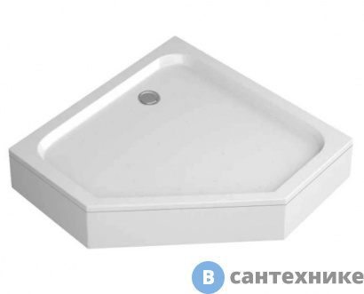 картинка Душевой поддон Niagara NG-100-100D RUS (100*100*17) трапеция, низкий