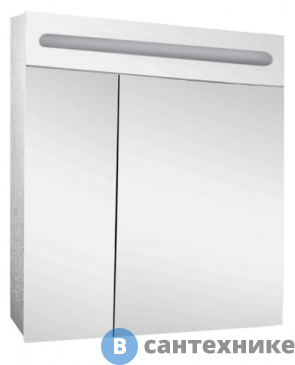 картинка Шкаф-зеркало Домино Аврора 60 с подсветкой LED (DV8005HZ)