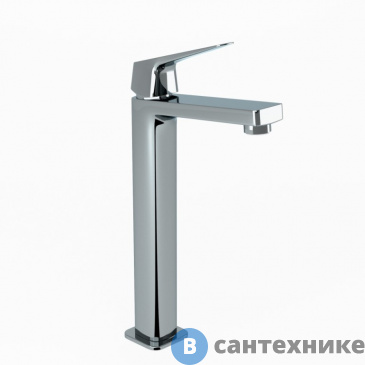 картинка Смеситель Paini Bari RTCR205LL для раковины, без донного клапана, высокий, хром