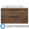 картинка Тумба под раковину Vincea Chiara 2D 800 подвесная, 2 выкатных ящика soft-close, T.Oak (VMC-2C2800TO)