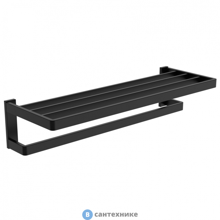 Полка для полотенец ABBER Westen AA1758B черная матовая