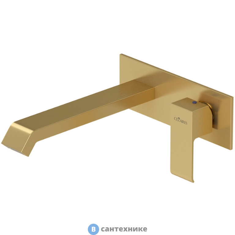 Смеситель Cezares PORTA-BLI-SR для раковины однорычажный, с донным клапаном, sunrise