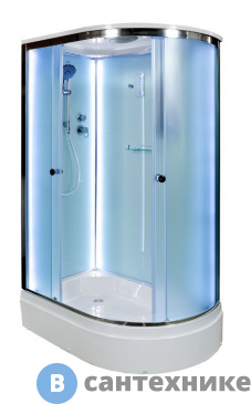 картинка Душевая кабина Deto D272S LED L (120х80х220 см)