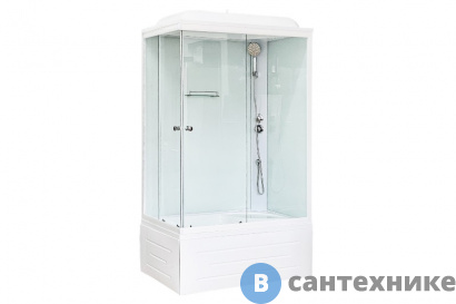 картинка Душевая кабина Royal Bath RB 8100BP5-WT R 1000x800x2170 (белое/прозрачное) (RB8100BP5-WT-R)