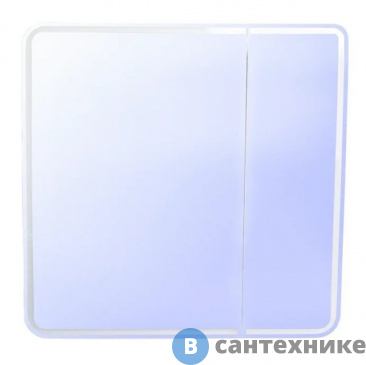 картинка Зеркало-шкаф Style line Каре 80*80 с подсветкой, сенсор на зеркале (2000949234342)