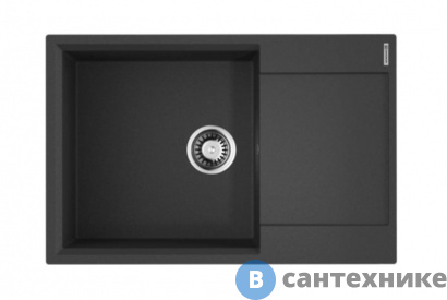 картинка Кухонная мойка OMOIKIRI Daisen-78-LB-BL черный (4993692)