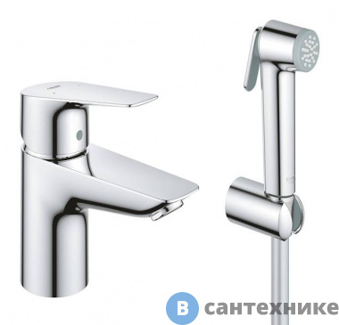 картинка Смеситель Grohe BAU EDGE 23757001 для раковины (хром)