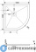 картинка Душевой поддон RGW ST/R-0100W 100*100*3 белый/полукруг (16153100-01), без сифона