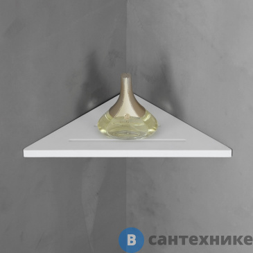 картинка Угловая полочка ABBER Stein AS1652L белая