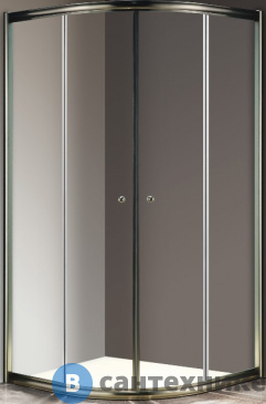 картинка Душевой уголок Cezares GIUBILEO-R-2-80-SCORREVOLE-C-Br (800x800x1950) без поддона