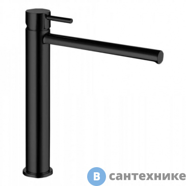 картинка Смеситель Bossini Oki для раковины на 1 отв., чёрньій матовьій (Z005303.073)